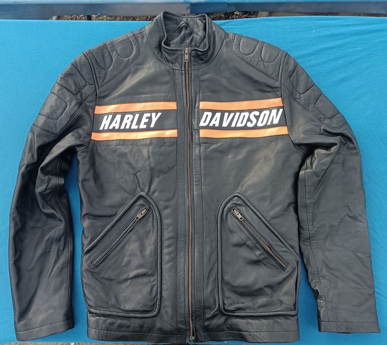 Кожено яке Harley Davidson M лятно / Харлей Дейвидсън
Пращам с преглед и тест. 
За Варна - лично предаване,