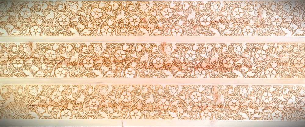 Вносна ламперия с шарка на цветя  9,6 см./1,3 см./400 см.