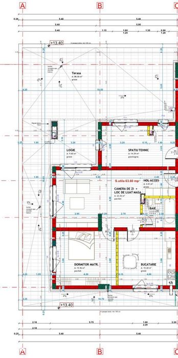 Penthouse exclusivist in Floresti, 88mp terasa, locatie centrala, bloc