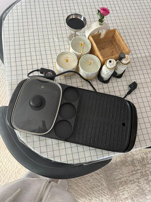 Электро гриль новый