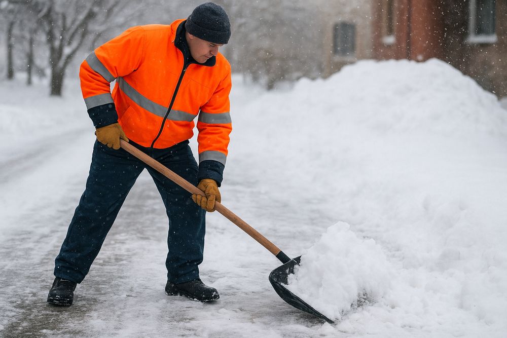 Чистка снега  уборка територии