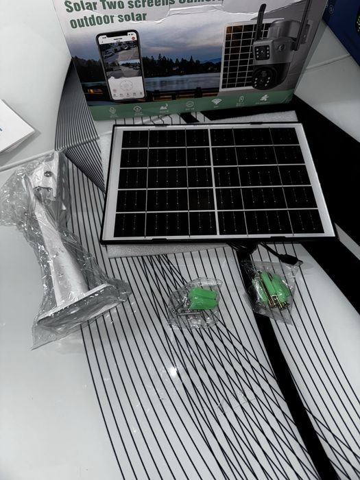 Соларна 4G камера с двойна леща 4K ULTRA HD