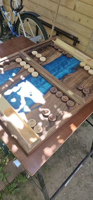 Set table handmade rășină epoxidica