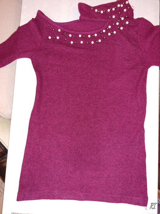 Блуза дамска цвят бордо