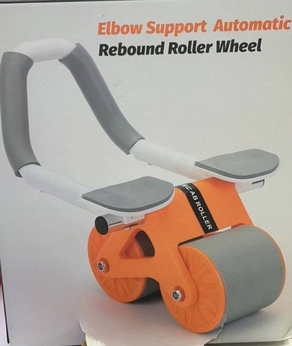 Упражнение на роликах для пресса с поддержкой локтя