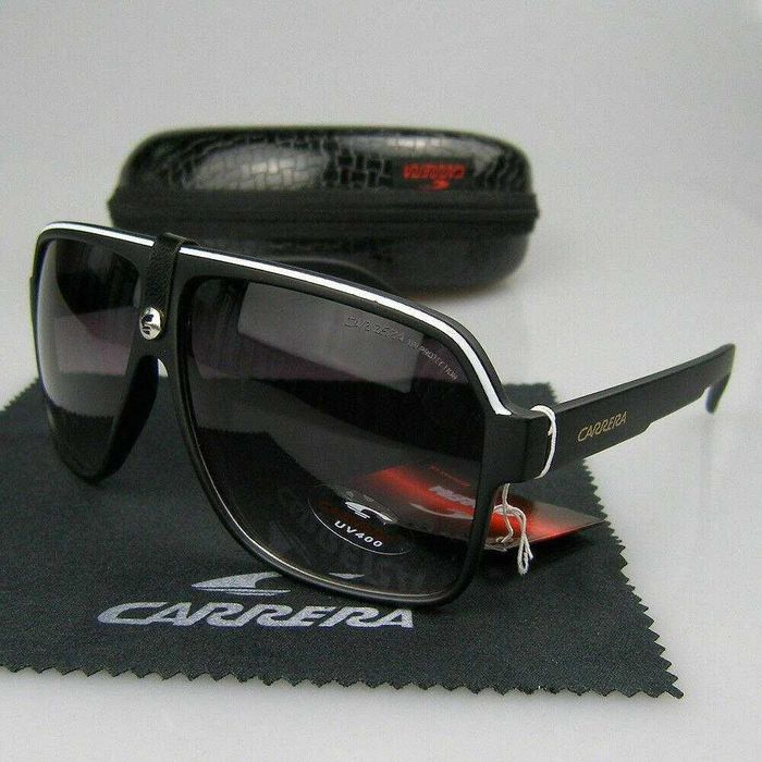 Слънчеви очила Carrera Черни и Червени Правоъгълни UV 400 Големи Нови
