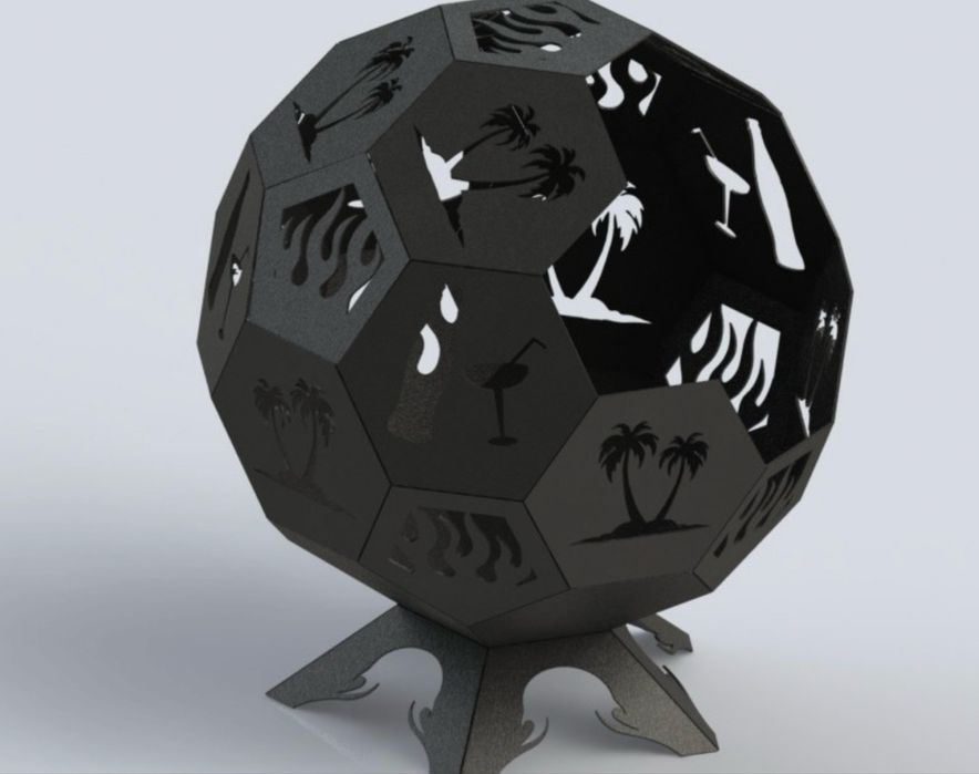 Focar in forma de bila pentru gradina!