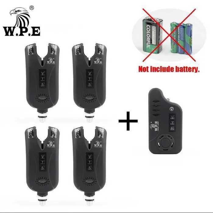 Сигнализатор поклевки W.P.E. 4 + пульт (бесплатная доставка)