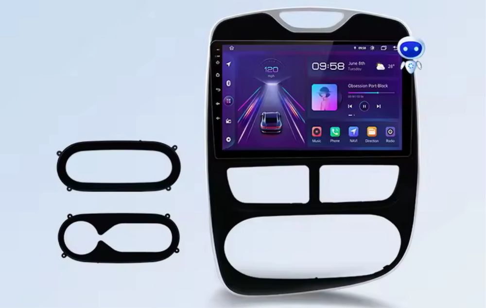 Navigatie Android Renault Clio 4 (2012-2016) Carplay & AndroidAuto