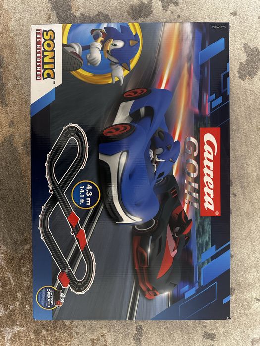 Set Carrera Go!!! Sonic, 2 masini 43, multicolor, 147x120cm