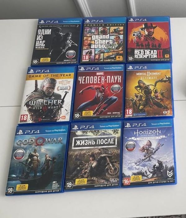 Диски на PlayStation 4 пс4 ps4
Ведьмак 3:Дика