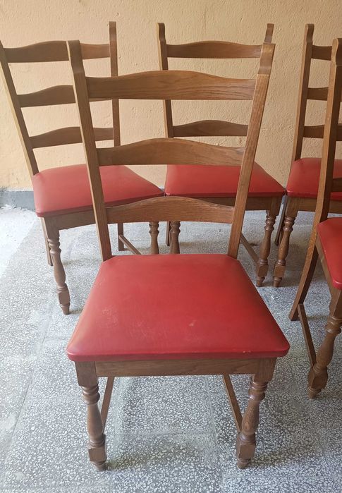 Комплект от 6 стола, бук