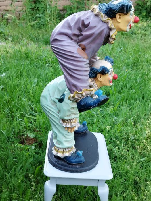 Колекционерска двойна фигура на клоун на  Jun Asilo от 1996