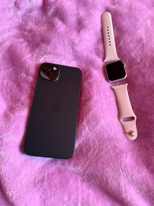 Vând iPhone 15 plus si Apple Watch SE
