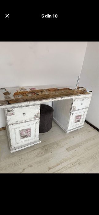 Mobila de lemn masiv reconditionat shabby chic