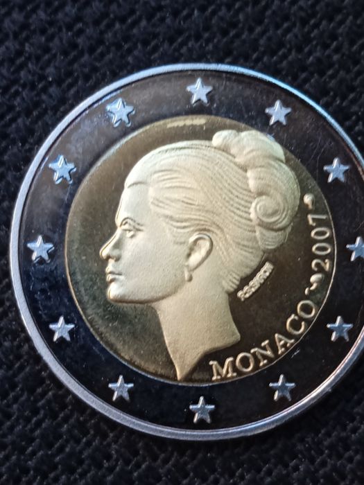 Монета ,Грейс Кели ,Монако 2001 ,реплика .