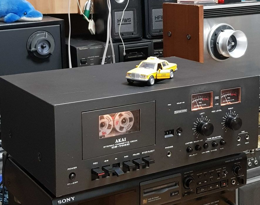 Casetofon Deck Audio Stereo Vintage AKAI CS 705D BLACK (Made in Japan)