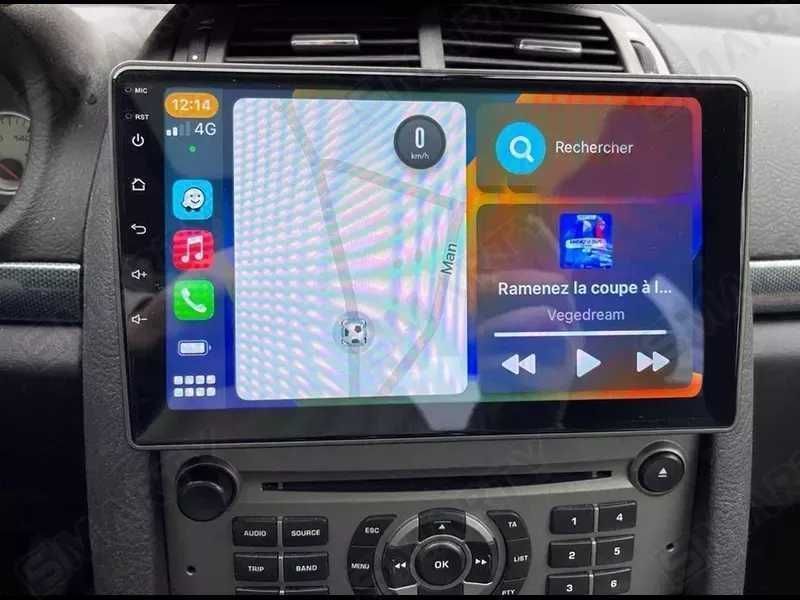 Navigatie cu Android Peugeot 407 - Wifi Bluetooth Carplay USB 1-8GB