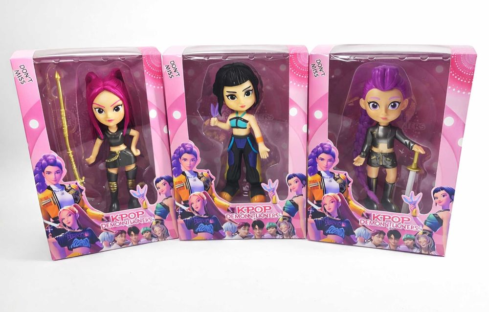 Три модела Големи Фигури на K-POP Demon Hunters – Rumi, Mira и Zoey