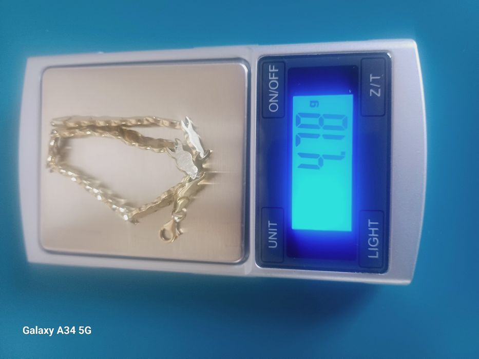 Brățară din aur 14k lucrată manual.