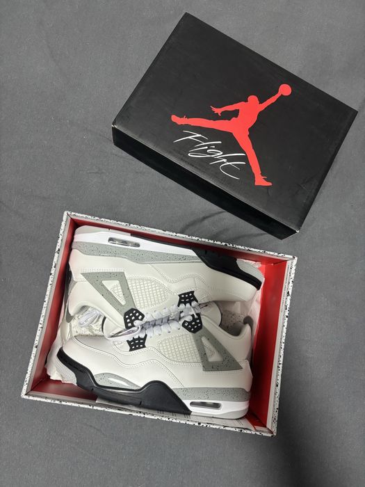 Jordan 4 white cement