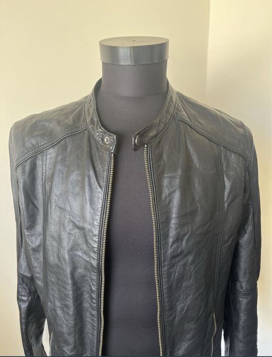 Geaca piele , WIBES , impecabila