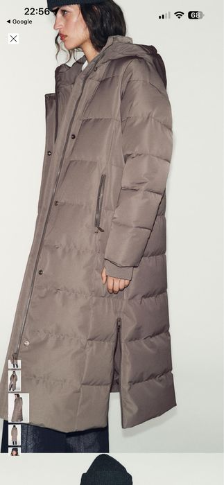 Дълго дебело зимно яке ЗАРА