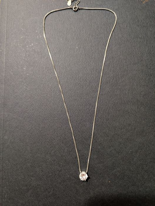 Lanț argint cu piatră cubic zirconia 40cm