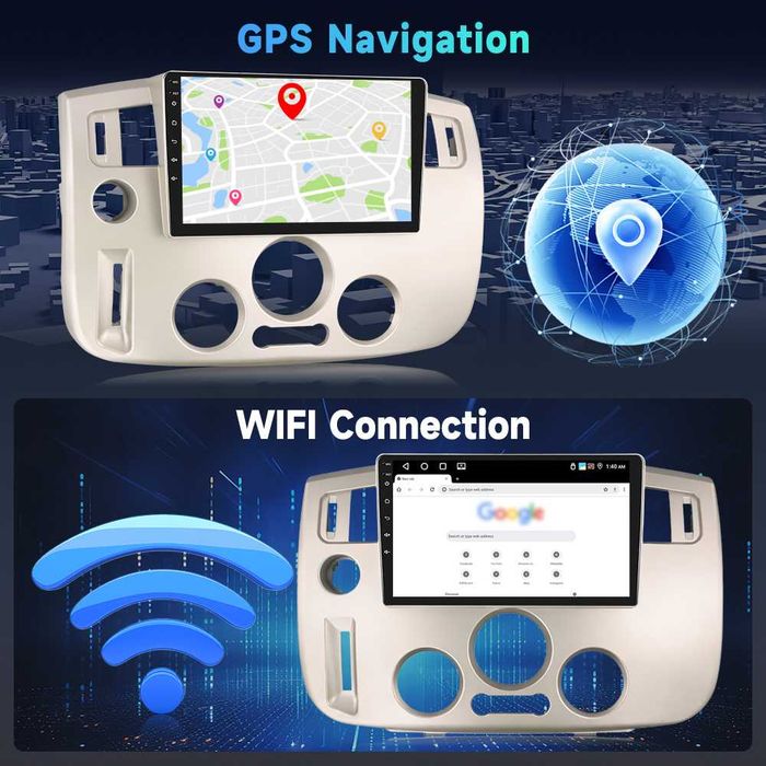Мултимедия за Renault Scenic, 2003-2009, Android, Навигация, Waze, Carplay, Андроид, двоен дин, Renault Scenic