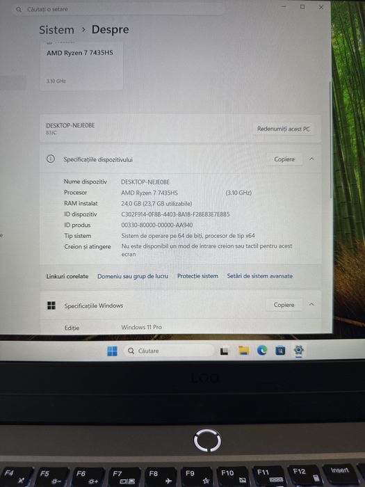 Lenovo LOQ 15ARP9. AMD Ryzen 7 7435HS 3,1Ghz. 24GB. 512 GB SSD. Rtx 4060