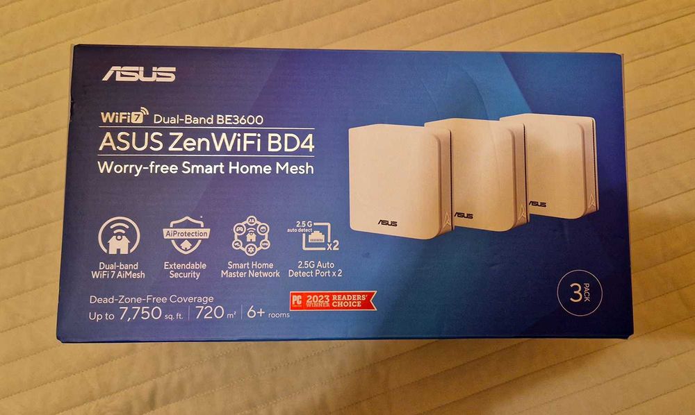 Router Asus ZenWifi BD4 WiFi 7 (802.11be) Mesh Sigilat