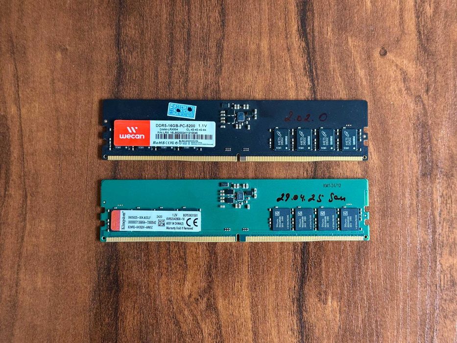 Оперативная память DDR5 Kingston 16GB 5200MHz