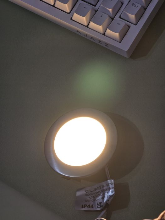 Spoturi LED ALUSSO 3x Dimmable 12-24V – Lumină Caldă & Rece, Nickel