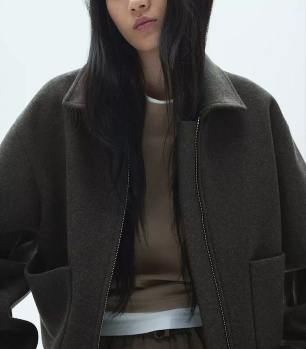 Пальто Манго серое