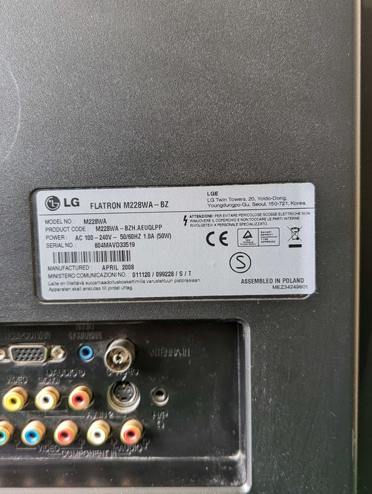 Телевизор LG Flatron M228WA