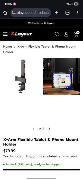 X-arm Suport tableta