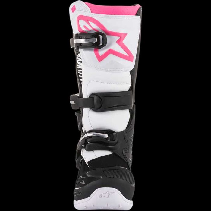 Дамски мотокрос ботуши ALPINESTARS Stella Tech 3 BLACK/WHITE/PINK