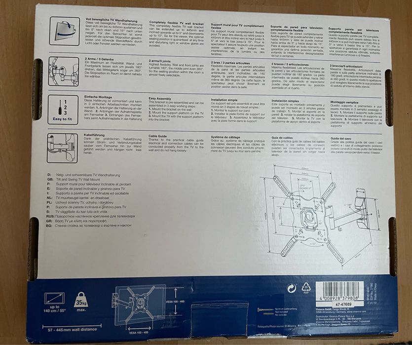 Стойка за телевизор Vivanco 55’