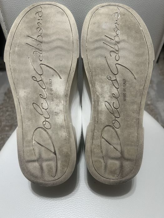 Кроссовки кожаные Dolce & Gabbana