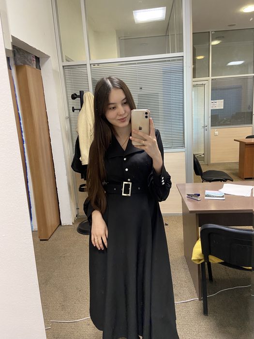 Платье черное 12990