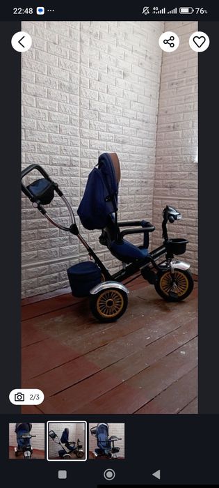 Продам коляску велосипед 3 колесный