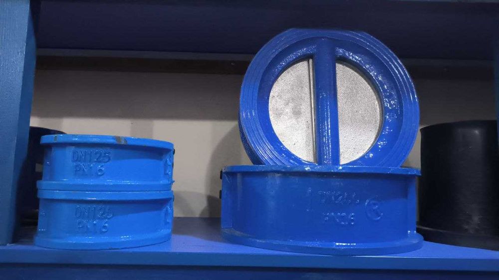 Клапан обратный чугунный 2-х дисковый межфланцевый (таблетка)