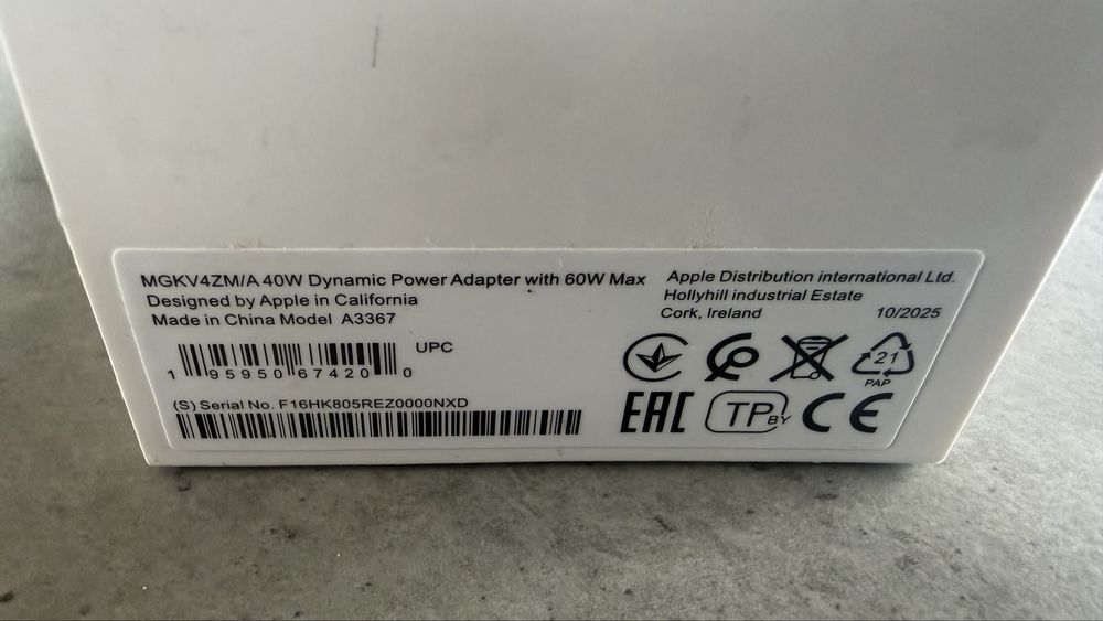 Incarcator Apple 40w adaptive max 60w