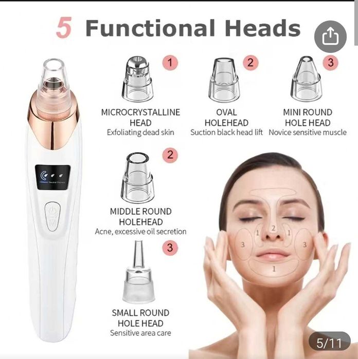 Vacuum pentru punctele negre / Set curatare faciala