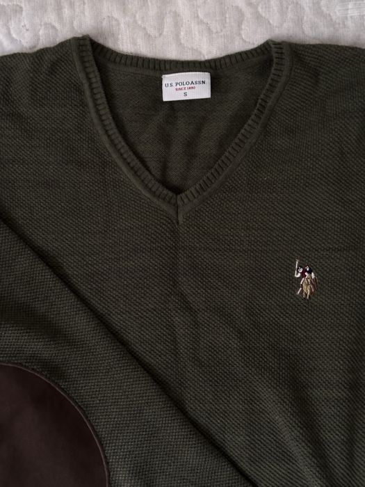 Polo USPA кофта цвета хакки