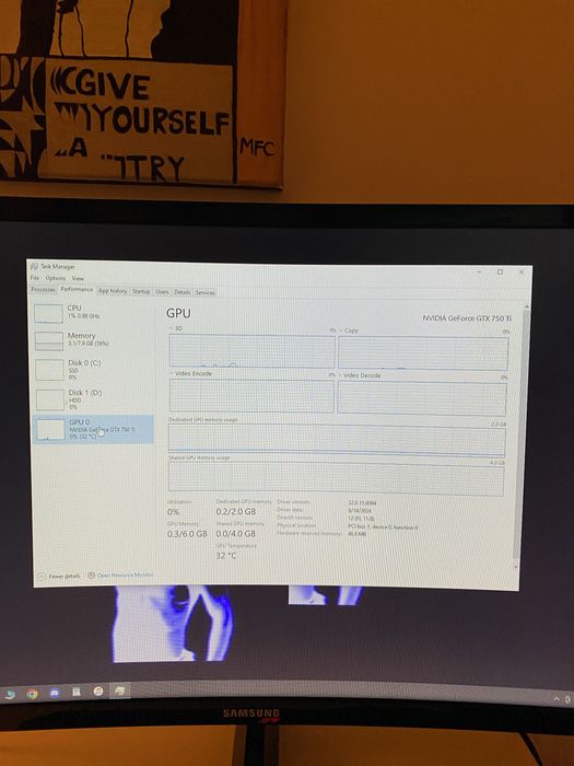 Pc / calculator i3 10100f 8GB RAM DDR4 GTX 750 TI