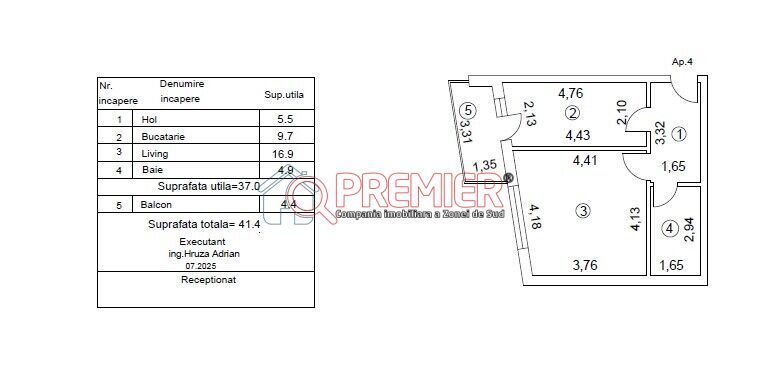 Toporasi Residence - garsoniera - acte gata - Sector 5