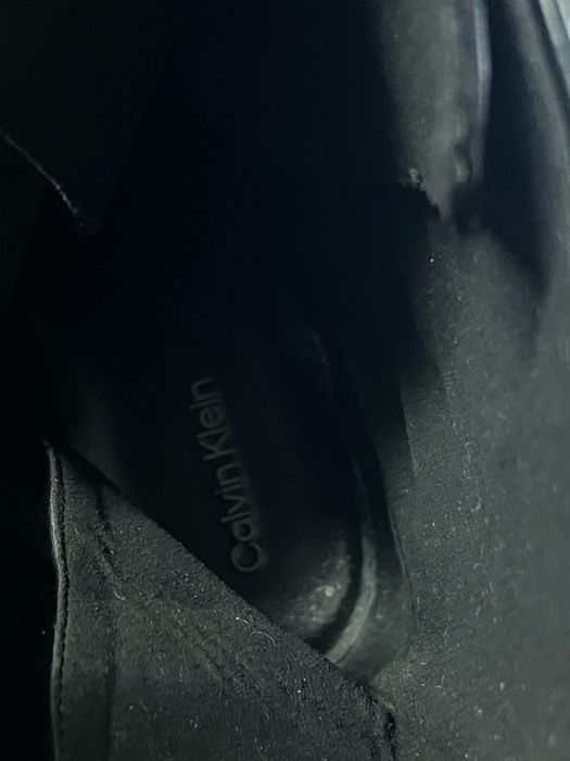 Calvin Klein боти кубинки естествена кожа