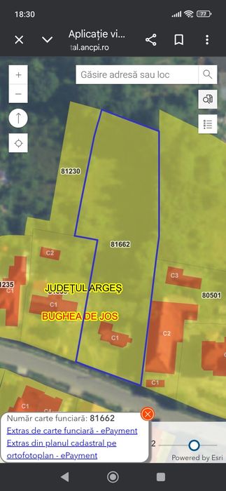 Vând teren intravilan Bughea de Jos