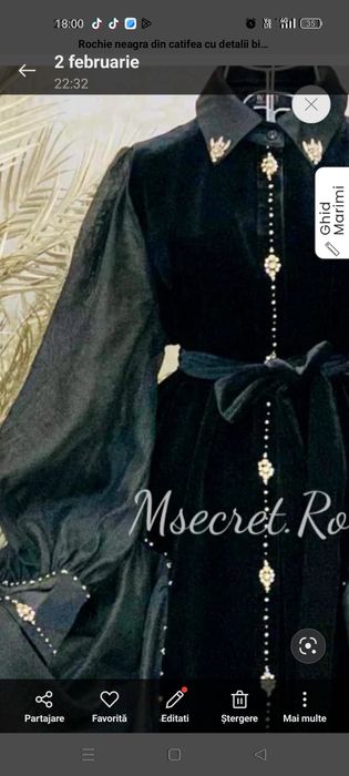 Rochie noua de catifea